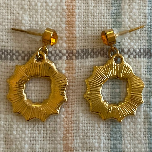 Fall🍂Wreath🍃Pierced🍁Earrings - Picture 5 of 5